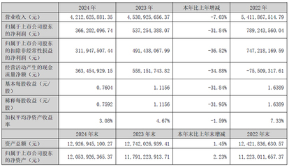 北京君正2024年財(cái)報(bào):營收42.13億元,同降7.03%